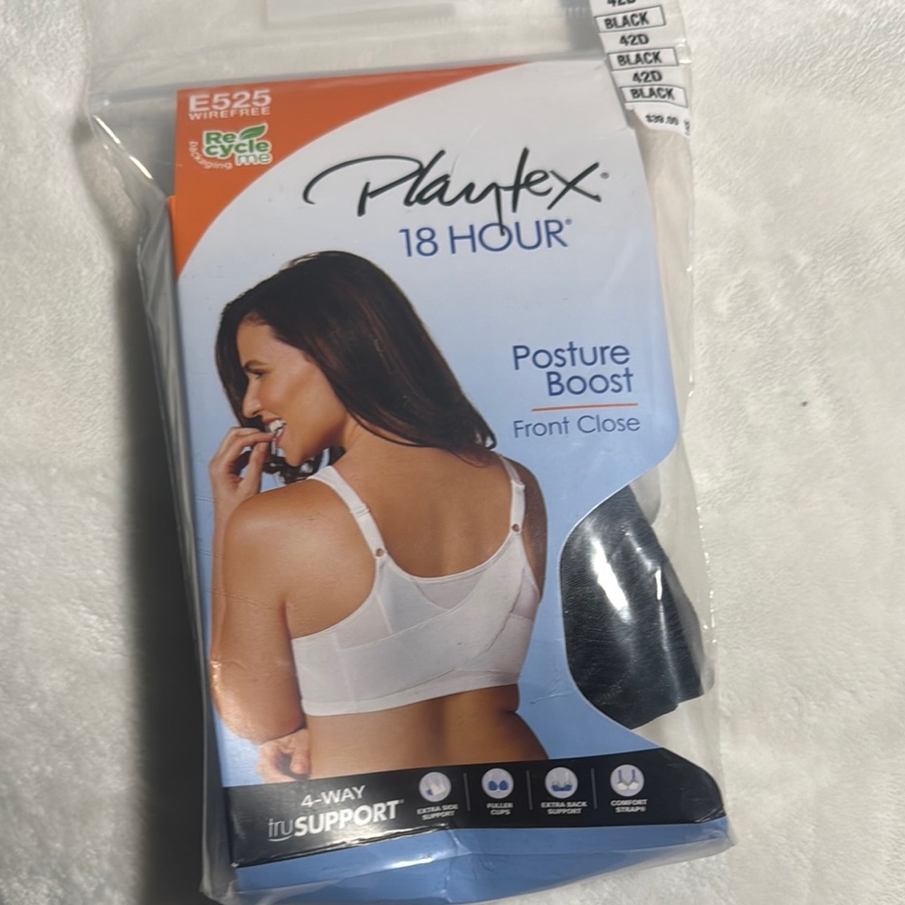 Playtex 18 Hour Posture Boost Bra - White